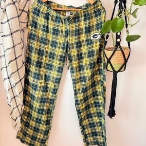 Green Bay Packers Plaid Pajama Pant Bottoms